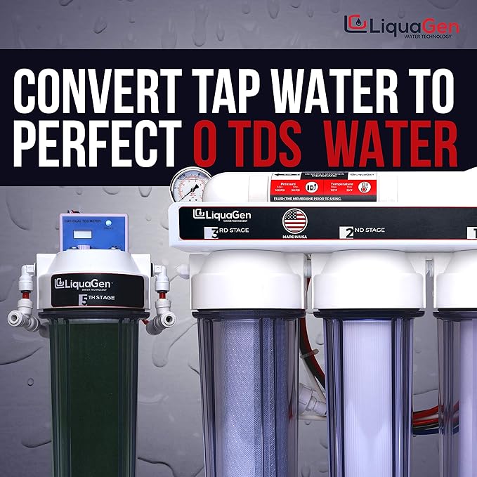 LiquaGen- Super Flow Reverse Osmosis & Deionization Water Filtration System | - Image 4