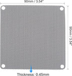 uxcell PC Dust Fan Screen with Screws - Image 3