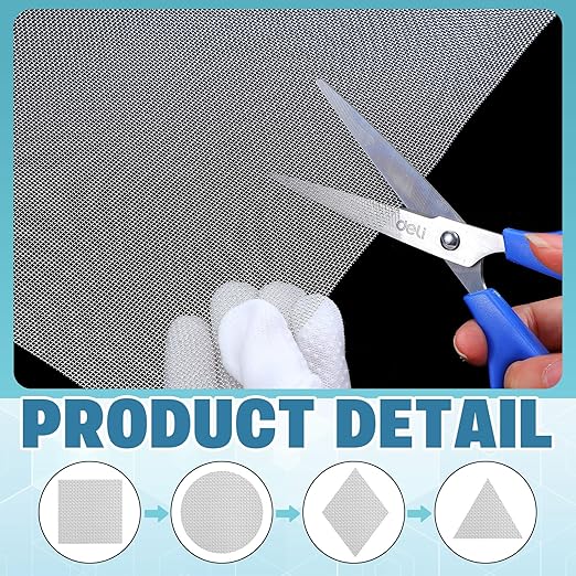 SATINIOR 2 Packs 11.8 x 39.3 Inch 304 Stainless Steel Woven Wire Mesh Fine - Image 5