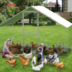 9.8X6.5x6.5FT, Large Walk in Chicken Run Pen Cage, Metal Coop Clearance - Image 8