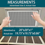20x20x1 Air Filter-MERV 8, Washable & Reusable Electrostatic Air Filter - Image 4