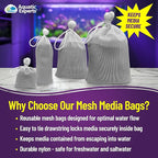 Aquatic Experts Fine Aquarium Media Bag, Durable Drawstring Bags - Image 2