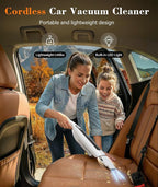 Handheld Vacuum Cordless, 24KPA High Power Car Vacuum - Image 6