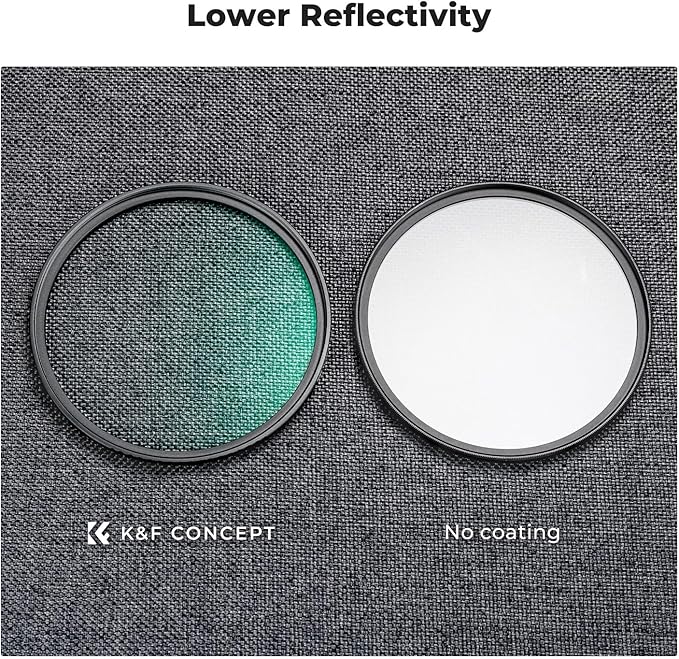 K&F CONCEPT 49mm Black Diffusion 1/4 Filter Mist Cinematic Effect Filter - Image 5