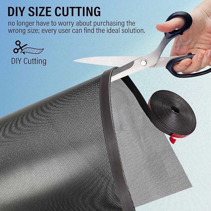 78x12 inch Customizable DIY Floor Vent Covers, Magnetic PVC Vent Mesh - Image 4