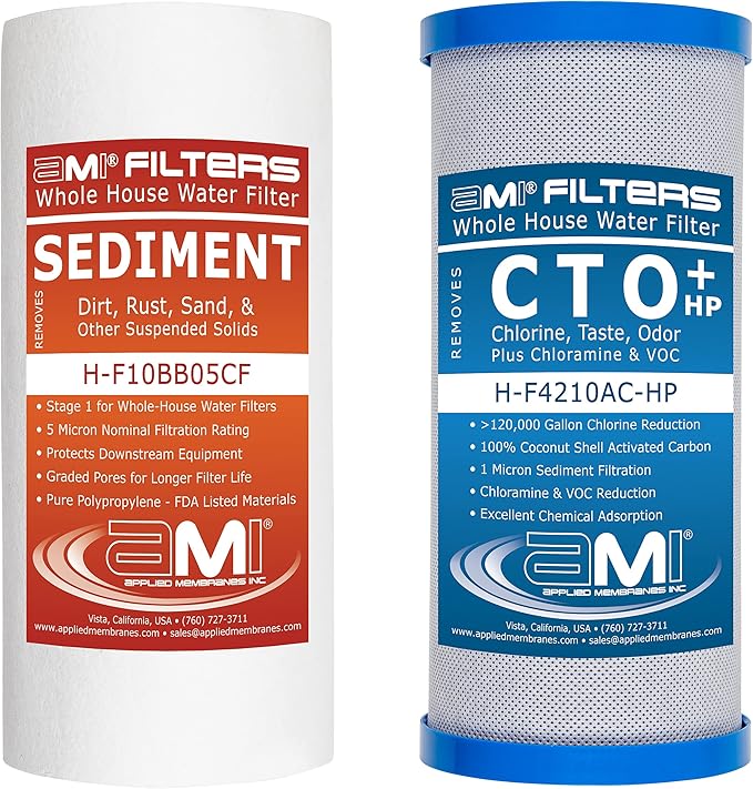 APPLIED MEMBRANES INC. Whole House Water Filter Replacement Filter Cartridge by AppliedMembranesInc