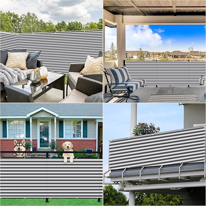 Privacy Screen Protector 8.2' x 65.6' UV Protection 96% Outdoor Privacy Screen - Image 7