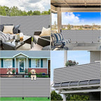Privacy Fence 3' x 10' Durable UV-Resistant Outdoor Privacy Screen, Included - Image 7