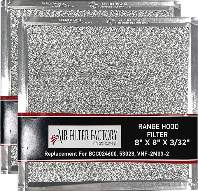 Air Filter Factory Stove Hood Vent 8X8 Inch RV Range Hood Vent Filter by AIRFILTERFACTORY
