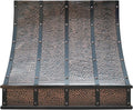 CT Copper Tailor Sloped Copper Vent Hood Island Mount, 610 CFM Exhaust Fan by CTCopperTailor