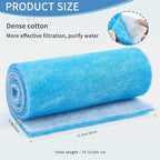 12" x 78" Aquarium Filter Sponge Fish Tank Pond Filter Media Filters Pad - Image 2