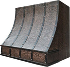 CT Copper Tailor Sloped Copper Vent Hood Wall Mount, 610 CFM Exhaust Fan - Image 2
