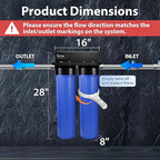 iSpring WGB22B 2-Stage Whole House Water Filtration System, 20” x 4.5” Sediment - Image 4