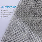2PACK 304 Pretty Sturdy 12” X 24”, 5 Mesh Wire Mesh Screen, Stainless Screen - Image 3
