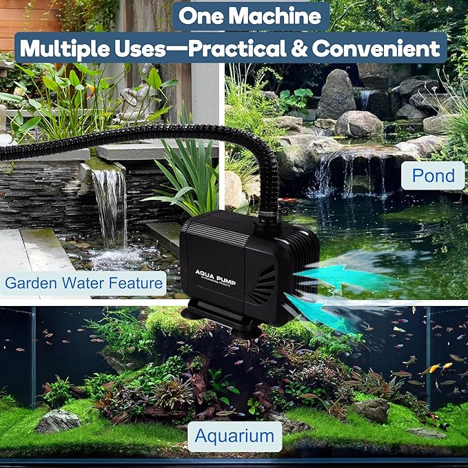 900 GPH 45W Submersible Water Pump and 10 FT Tube - Image 6