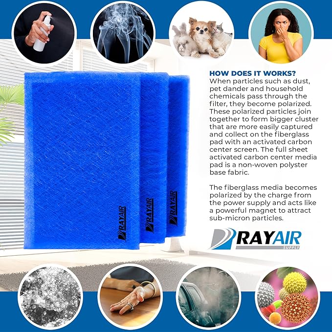 RAYAIR SUPPLY 16x20 Replacement Filter Pads Compatible - Image 4