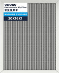 16x20x1 Air Filter-MERV 8, Washable & Reusable Electrostatic Air Filter by VOVAV