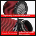 Cold Air Intake Filter High Performance Washable Filter Clamp-On Replacement - Image 5