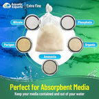 Aquatic Experts Extra Fine Aquarium Media Bag, Durable Drawstring Bags - Image 5