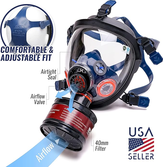 Tesoro P-A-2 Activated Carbon Cartridge Organic Vapors RD40 40mm Gas Mask - Image 2