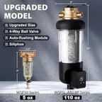 iSpring WSP100SL-ARJ-BP, NSF Certified, Whole House Spin Down Sediment Water - Image 3