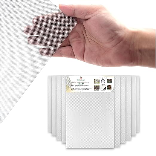 Stainless Steel Wire Mesh 10-Pack 12×8 Inches – Durable, Windows etc. by Californistan