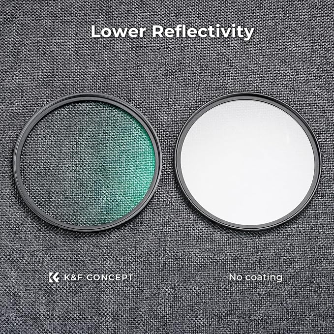 K&F CONCEPT 40.5mm Black Diffusion 1/4 Filter Mist Cinematic Effect Filter - Image 5