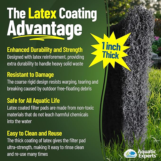 Aquatic Experts Classic Koi Pond Filter Pad COARSE – Bulk Roll Pond Filter Media - Image 7