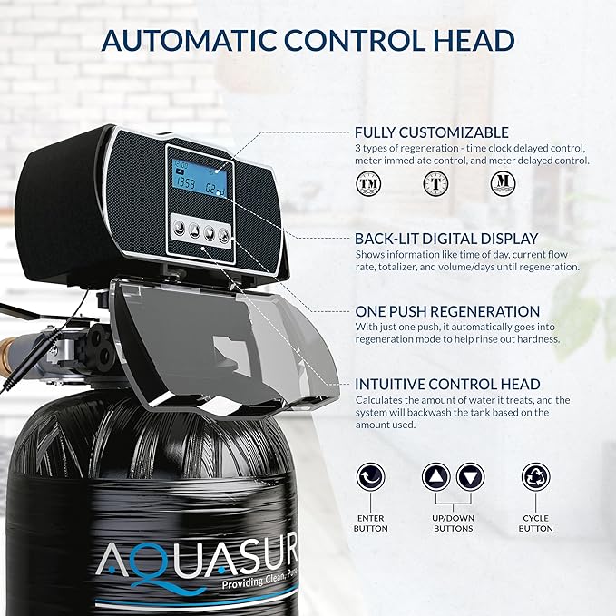 Aquasure Harmony Series 48, 000 Grains Whole House Water Softener w/High - Image 6