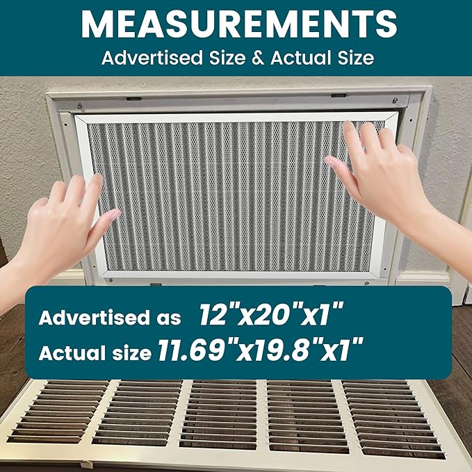12x20x1 Air Filter-MERV 8, Washable & Reusable Electrostatic Air Filter - Image 4