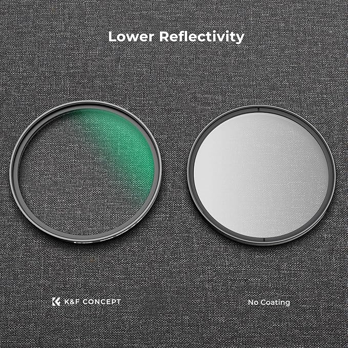 K&F CONCEPT 67mm White Mist 1/4 Filter, 18 Multi-Layer Coatings Dreamy Soft - Image 5