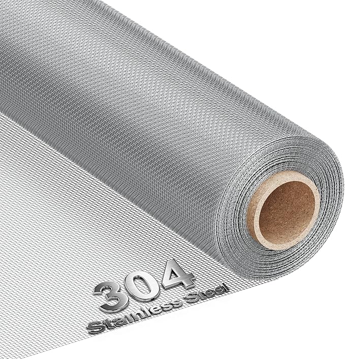 MAGZO 304 Stainless Steel Mesh Screen Roll 47in x 10ft by MAGZO