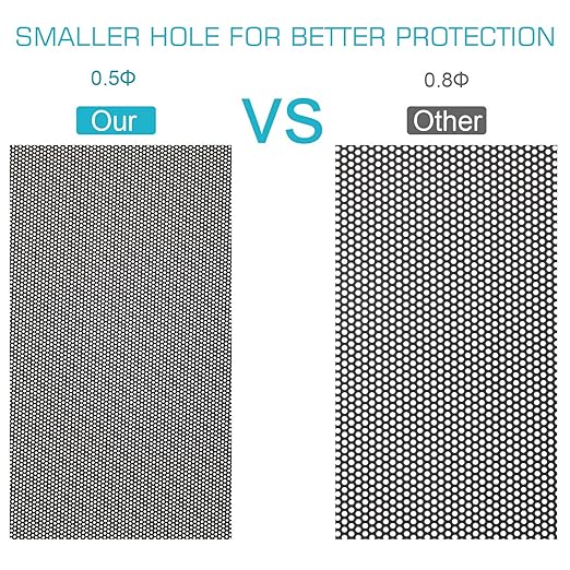 287mm 140mm x 2 PC Fan Dust Mesh Filter 11.3inch x 5.79inch PVC Computer PC - Image 4