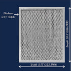97007696 41F UPGRADED Range Hood filter 10.5 x 8.75 - Image 3