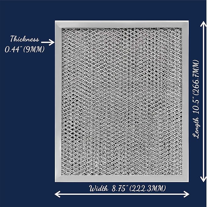 97007696 41F UPGRADED Range Hood filter 10.5 x 8.75 - Image 3