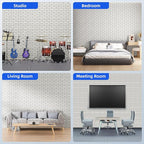 20 Pack Acoustic Panels with Self Adhesive, Soundproof Wall Panels, Brick Sound - Image 5