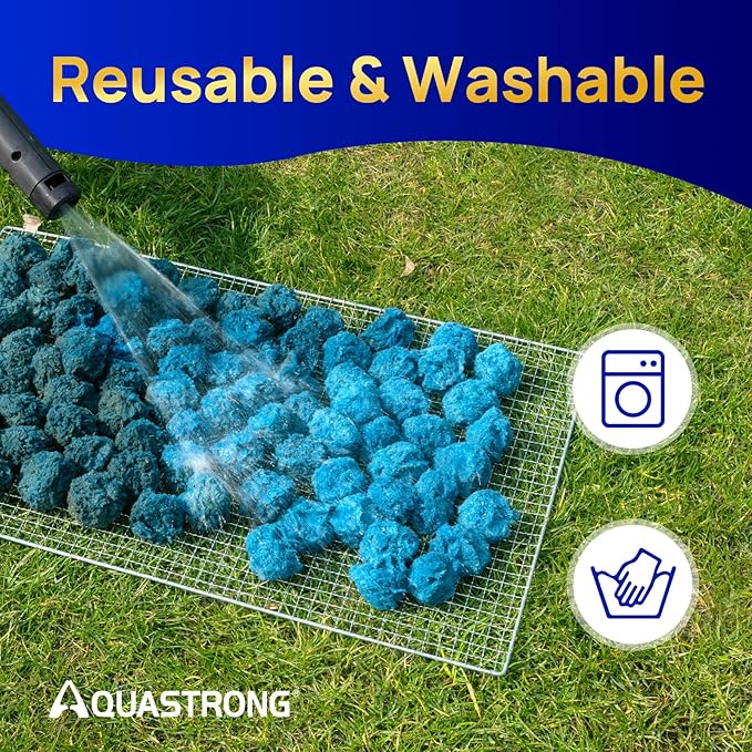 AQUASTRONG Pool Filter Balls for Sand Filter Pump, 1.5 lbs Reusable Sand Filter - Image 5