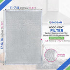 Bagean Stove Hood Vent Filter 11.81"x17.32" BPS1FA36 Compatible - Image 3