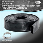 U.S. Pool Supply Pool Backwash Hose 1 1/2 Inch Diameter x 50 Feet - Image 2