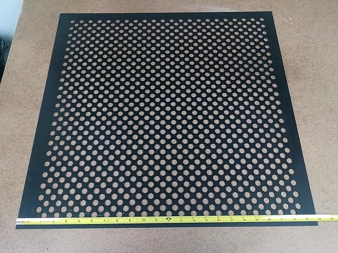 2'x2' Black Plastic Perforated Tile, 10 Pack, - Image 7