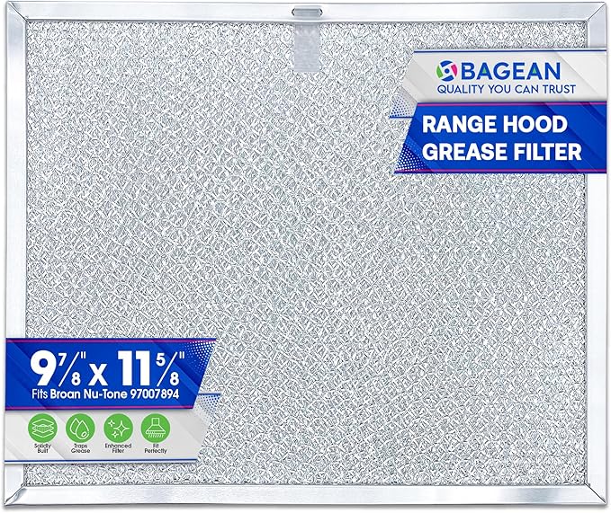 Bagean Stove Hood Vent Filter 9.87" x 11.62" 97007894 Compatible by Bagean
