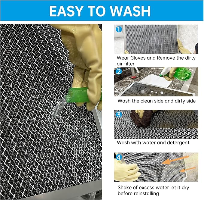 UBeesize 24x24x1 Reusable Electrostatic Air Filter HVAC AC Furnace Filter - Image 7