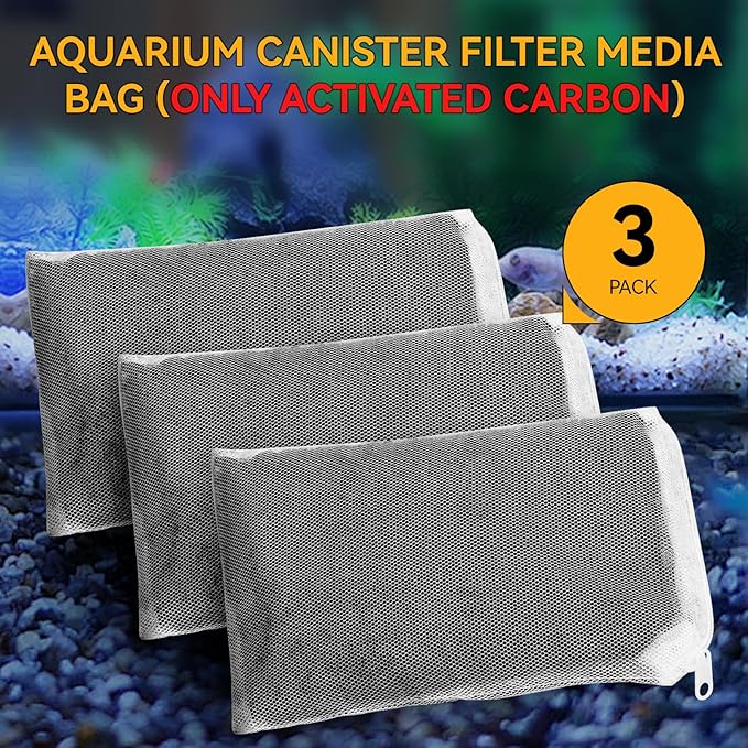3 Pack 8 Oz Pro-C Aquarium Canister Filter Media Bag - Image 5
