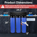 iSpring Whole House Water Filter System w/Spin Down Sediment Filter, - Image 4