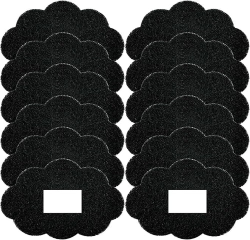 12-Pack Universal Stick-on Trash Can Odor Absorbing Filters, Activated Charcoal by Home