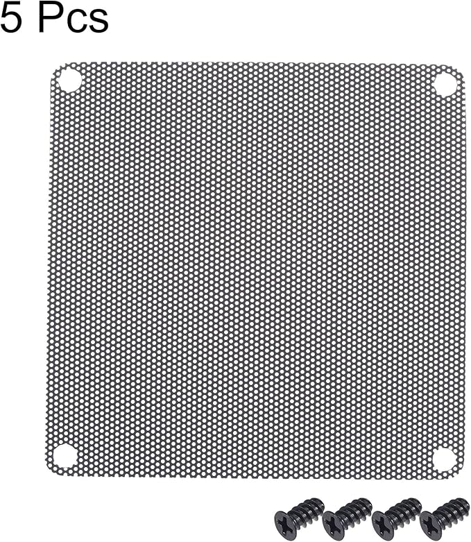 uxcell PC Dust Fan Screen with Screws - Image 2
