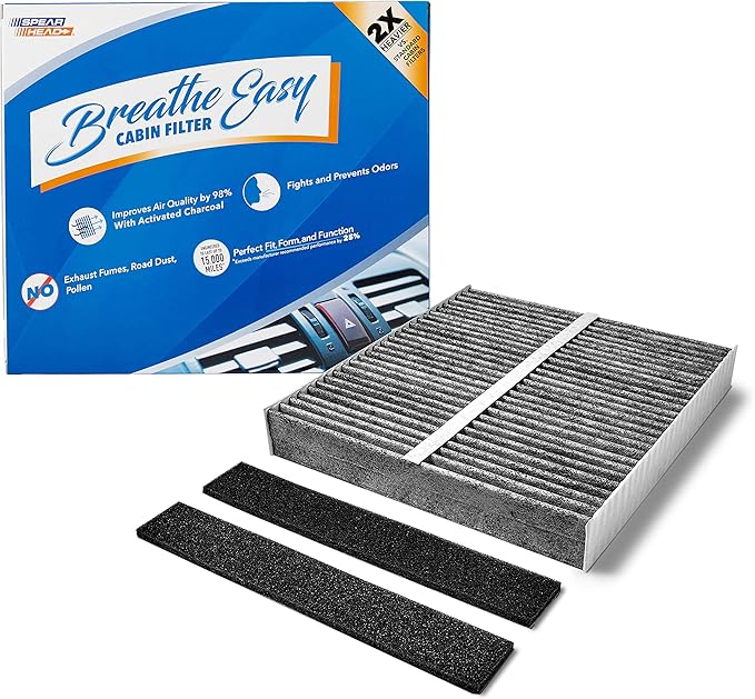 Spearhead Odor Defense Breathe Easy Cabin Filter | Fits Altima, Eclipse Cross by SPEARHEAD