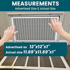 12x12x1 Air Filter-MERV 8, Washable & Reusable Electrostatic Air Filter - Image 4