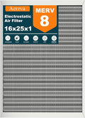 16x25x1 Reusable Air Filter, MERV 8, Permanent Electrostatic Air Filter by Unknown