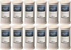 Bluonics Carbon Block Water Filters 12 pcs 4.5" x 10" Cartridges by BLUONICS